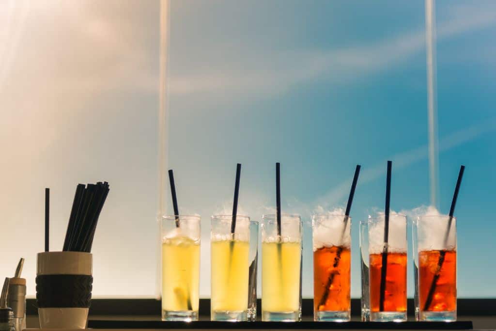 outdoor cocktails perfect for happy hour in key west